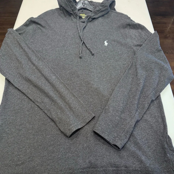 Polo Ralph Lauren Men’s Lightweight Pullover Hoodie Dark Gray Sz L NWOT - Picture 7 of 9